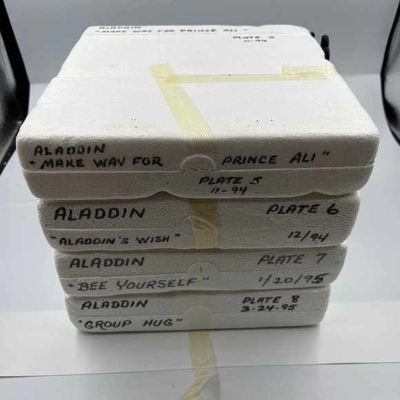 Bradford Exchange Disney Aladdin Collector Plates 5 6 7 8 Jasmine Genie Vintage - Picture 8 of 9